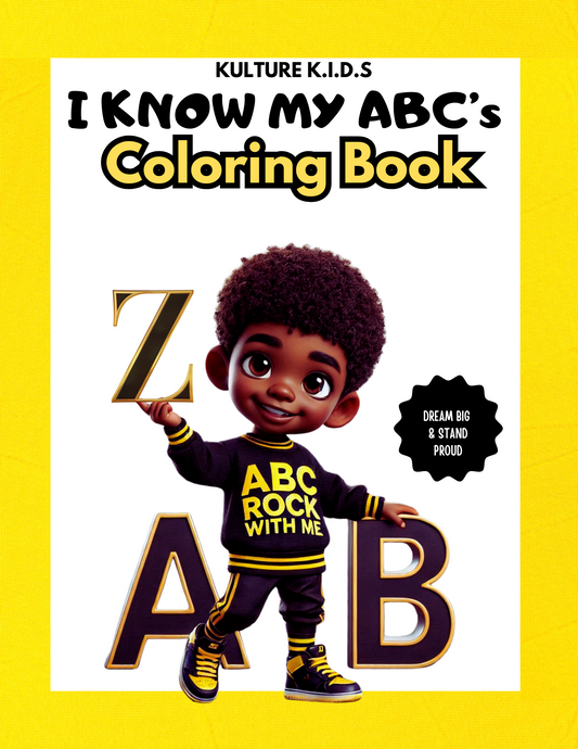 I Know My ABCs Coloring Book - ABC Coloring Book for Toddlers and Preschool Kids