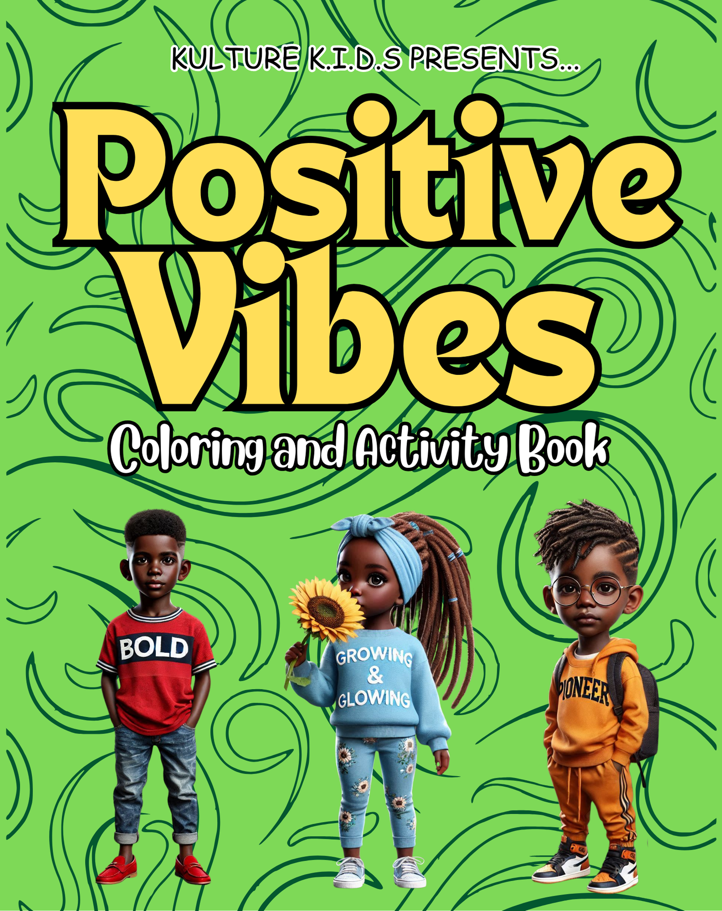KULTURE K.I.D.S Positive Vibes Coloring & Activity Book